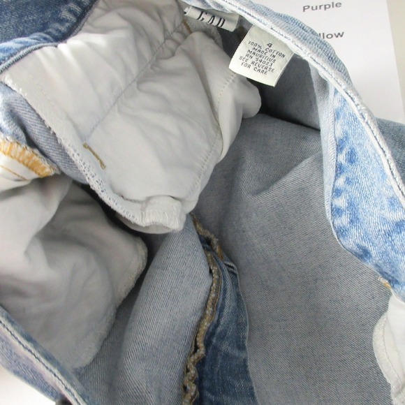 GAP Denim Mini Micro Skirt 4 Blue 100% Cotton Pockets Casual Brat Y2K Vtg 310 - Picture 8 of 12